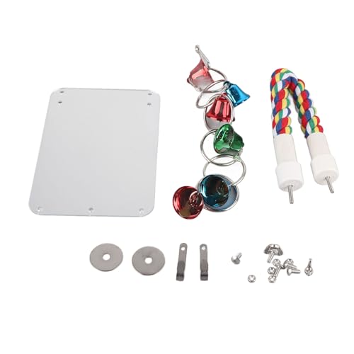 Buntes Vogelspiegelspielzeug mit Barsch & Bell für Sittiche -Cockatiels -Wellensittiche Buntes Vogelspiegelspielzeug mit Barsch & Bell für Sittiche -Cockatiels -Wellensittiche von Yctze