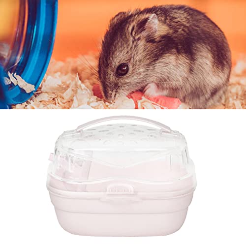 CARNO Hamsterkäfig – Tragbarer Reisetransportkäfig für Hamster, Ideal für Outdoor-Abenteuer und Einfaches Tragen, Direkt Vom Hersteller (Helles Kirschrosa) von Yctze