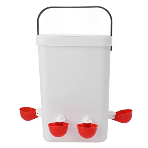 Geflügel Wasserspender, Große Kapazität Automatische Huhn Waterer und Feeder Set 12 Liter Tragbare Geflügel Automatische Waterer von Yctze