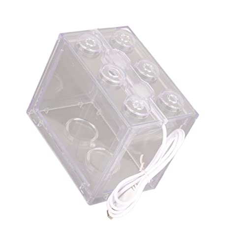 Kleines Betta-Aquarium aus Acryl – Tischaquarium für Thailändische Betta-Fische – Deko-Betta-Fischschale für Zuhause und Büro (Transparent) von Yctze