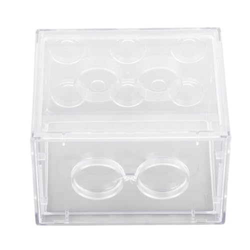 Mini-Öko-Aquarium – Transparente Betta-Box mit Wasserpflanzen – Kreatives Kleines Aquarium für Kampffische und Wirbellose – Hohe Klarheit – Erhältlich in Transparent, weiß und von Yctze