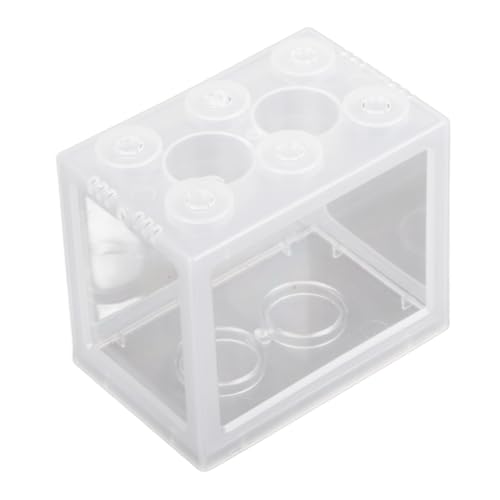 Mini-Öko-Aquarium – Transparente Betta-Box mit Wasserpflanzen – Kreatives Kleines Aquarium für Kampffische und Wirbellose – Hohe Klarheit – Erhältlich in Transparent, weiß und von Yctze