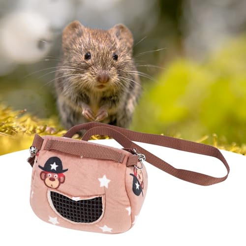 Tragbare Transportbox für Hamster, Kleine Haustiere, Eichhörnchen, Meerschweinchen und Chinchillas – Zufälliges Muster, Erhältlich in Kleinen, Mittleren und Großen Größen (Groß) von Yctze