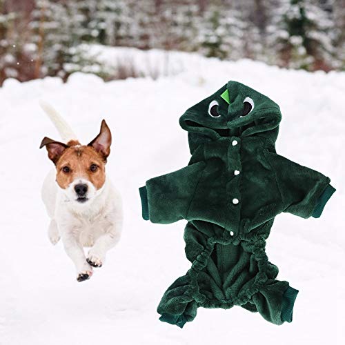 Welpenkleidung, Fleece-Winter-Hundekleidung, Süße Haustierkleidung, Süßer Dinosaurier-Hund für Haustier, Katze, Hund, Zur Unterhaltung (XL) von Yctze