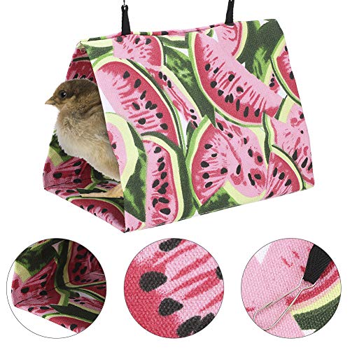 Yctze 1 Stück Sp Summer Bird Ham – Melonen-Designbett für Vögel und Andere Vögel, Bequeme Haustierlagen für Vögel, Leicht und Vogelbett (Groß 10x31cm) von Yctze