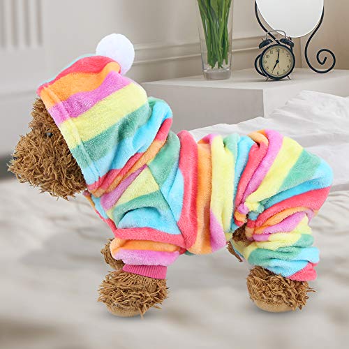 Yctze Herbst-Winter-Haustierbekleidung – Warme Overall-Pyjamas für Hunde, Katzen, Kleine Tiere – Perfekt, um Ihr Haustier Warm zu Halten (S) von Yctze