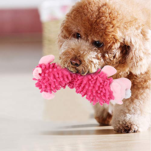 Yctze Hundespielzeug für Aggressive Kauer, Welpenspielzeug, Niedliche Tierform, Quietschendes Hundespielzeug mit Geräuschgerät, ohne Füllung, Plüschhunde-Kauspielzeug, von Yctze