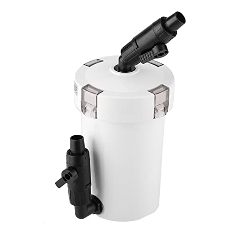 Yctze Leiser Externer Kanisterfilter mit Pumpe für Aquarien, Kleines 55 Gallonen HW-602B Aquarium-Wasserfilter-Set für Süß- und Salzwasser (602 ohne Wasserpumpe und Zubehör) von Yctze