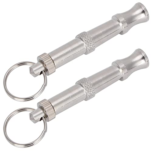 Yctze Onic Whistle Sifflet Appelant Pour Edelstahl 2 Stück Edelstahl Steelonic Whistle Tragbares Werkzeug für Hunde Vögel Leise Hundepfeife von Yctze