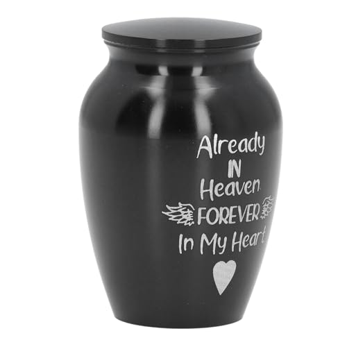 Yctze Sm Dog Memorial Cremation U Edelstahl-Andenken U für Kleine Haustiere, Erinnerungs-Einäscherung U für Memorial (Black) von Yctze