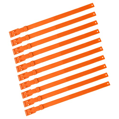 Ziegenhalsband, 0PCS Ziegenhalsband PU 23 I Estock Halsband für Nutztiere Kuh Schaf Rot (ORANGE) von Yctze