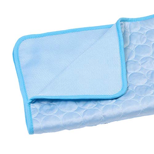 Ycxydr Pet Self Cooling Pad Druckaktivierter Komfortkühler Ungiftige Gelmatte Für Hunde Katzen Silber S 50X40 von Ycxydr