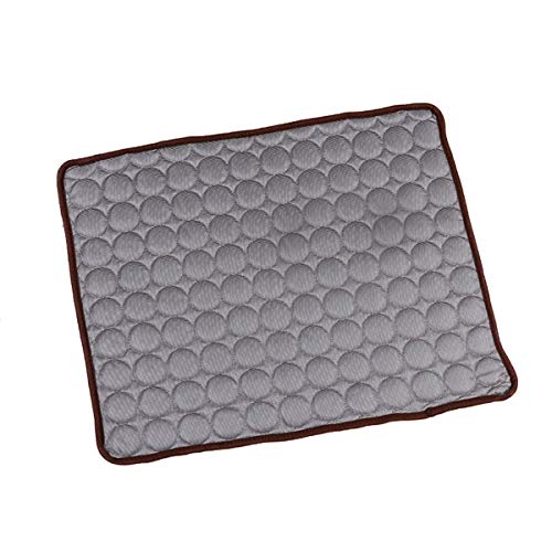 Ycxydr Summer Dog Mat Ice Pad 100 * 70 cm Große EIS-Seide Coole Haustierbetten Kaffe L von Ycxydr