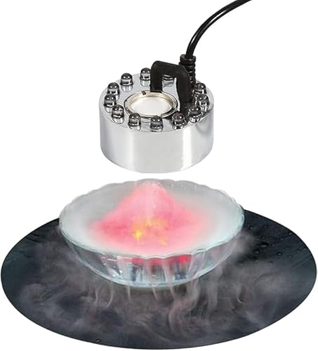 Ultraschall Vernebler,Nebelmaschine Mini,Wassernebler,12 LED Nebelmaschine,Mist Maker Wassernebler Fogger,Nebler Ultraschall Vernebler,Ultraschall Nebelmaschine von YeahBoom