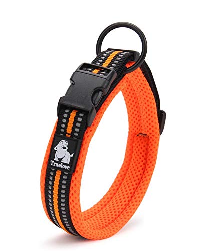 Yealay Hundehalsband, Nylon, reflektierend, langlebig, verstellbar, Haustierhalsband, atmungsaktives Netz, weich, bequem, leicht, Halsbänder für große Hunde Halsband, Training, Spazierengehen, Outdoor von Yealay