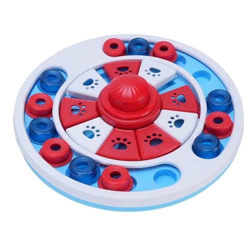 Yechiry Langsame Feeder Bowl, Hunde Food Puzzle Feeder Toys, Haustier Intelligence Fun Interactive Treating Game Haustier Fütterung Spielzeug für IQ -Training Geistige Anreicherung (Rot) von Yechiry