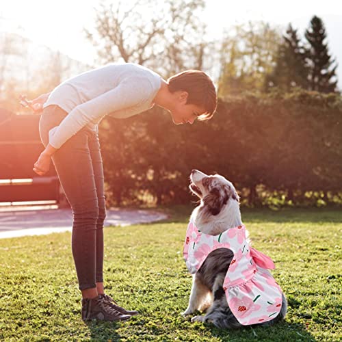 Hundekleid mit Schleife, hawaiianisches Gänseblümchen-Welpenkleid, für kleine, mittelgroße Hunde, Mädchen-Hundekleidung, Outfit, Bekleidung, niedliche Sommer-Katzenkleidung für Chihuahua, Yorkie von Yeeda