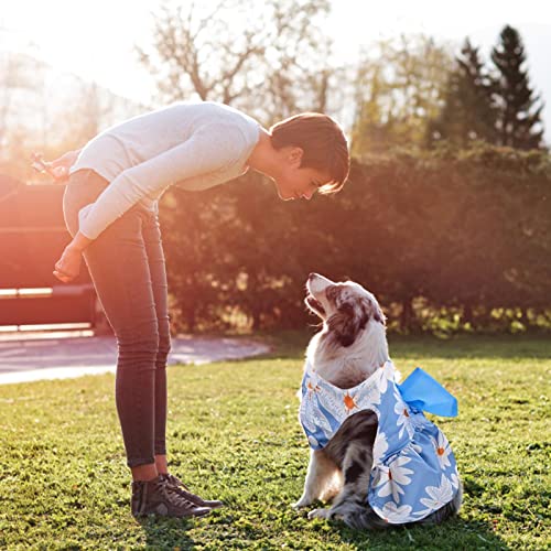 Hundekleid mit Schleife, hawaiianisches Gänseblümchen-Welpenkleid, für kleine, mittelgroße Hunde, Mädchen-Hundekleidung, Outfit, Bekleidung, niedliche Sommer-Katzenkleidung für Chihuahua, Yorkie von Yeeda