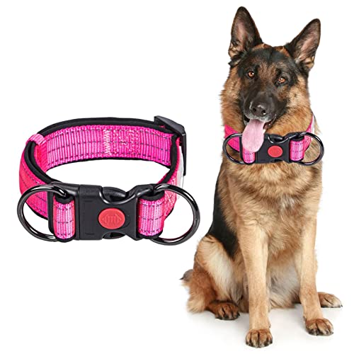 Yeeda Hundehalsband, reflektierendes Haustierhalsband mit Schnellverschluss-Schnalle – Nylon-Haustierhalsbänder für kleine, mittelgroße Hunde, Spaziergänge, Laufen, Training, schnell zu lösen von Yeeda