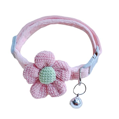 Yeeda Katzenblumen-Halsband, Haustier-Katzen-Teddy-Halsband Zubehör Ornamente, Sommerblumen-Muster Halsband für Haustiere tägliche und Sommerdekoration von Yeeda