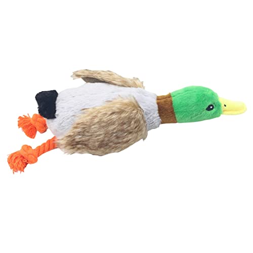 Yeeda Plüsch Ente Hundespielzeug, Hund Quietschspielzeug, Quacking Mallard Duck Pet Dog Toy, Pet Biting Training Playing Chew Toys, Dog Chew Toy, Plush Gift von Yeeda