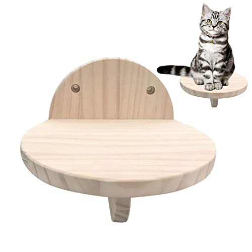 Yeeda Wandmontierte Katzenstange – Holz-schwimmendes Katzenregal für Katzen, Aktivitäten, Wandregale, Klettern, Stufenbett, Katzenmöbel für Katzen zum Springen und Herunterspringen von Yeeda