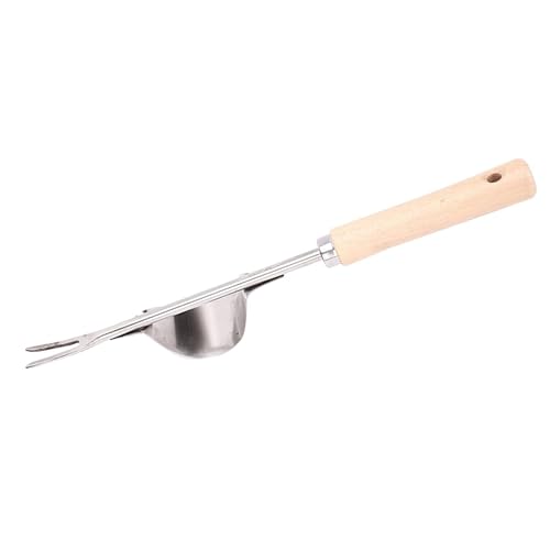 Yeehliny Unkrautstecher Weeder Edelstahl Wurzeljäter mit Holzgriff, Manueller Unkrautjäter Unkraut Entferner Gerät Löwenzahnstecher Hand Unkrautstecher für Garten Jäten, Umpflanzen, Entwurzeln (1PC) von Yeehliny