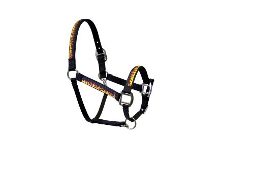 Red Haute Horse RF1403 A Equine Elite Halter, rote Flammen von Yellow Dog Design