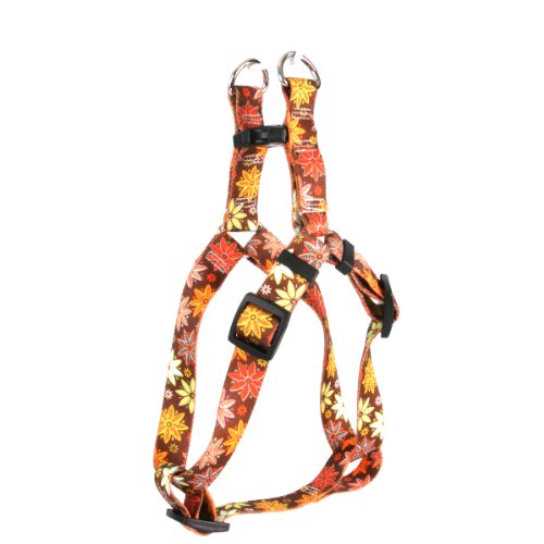 Yellow Dog Design Autumn Flowers Step-In Dog Harness, X-Small von Yellow Dog Design