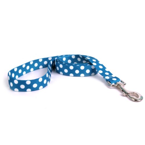 Yellow Dog Design Blueberry Polka Dot Dog Leash 3/8" Wide and 5' (60") Long, X-Large von Yellow Dog Design