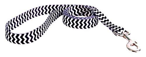 Yellow Dog Design Chevron-Licorice Dog Leash 3/4" Wide and 5' (60") Long, Small/Medium von Yellow Dog Design