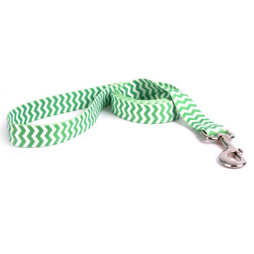 Yellow Dog Design Chevron-Lime Dog Leash 1" Wide and 5' (60") Long, Large von Yellow Dog Design