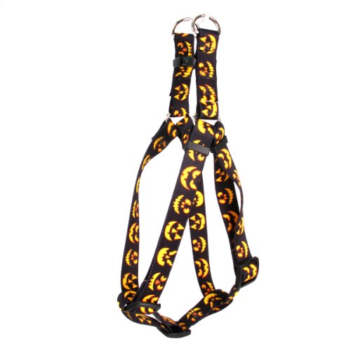 Yellow Dog Design Jack Lantern Step-In Dog Harness, Medium von Yellow Dog Design