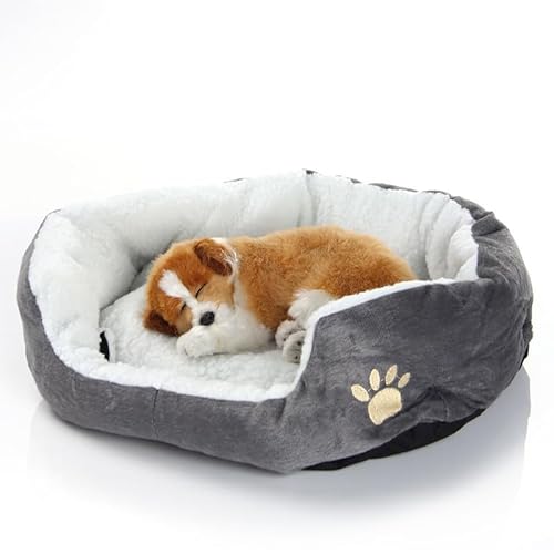 Yelschwa Hundebett, Katzenbett, Haustierbetten mit verdickter PP-Baumwolle, Hundehöhlenbett und Sofa, geeignet für kleine Welpen, Katzen, weiches und bequemes Geschenk für Katzen- und von Yelschwa