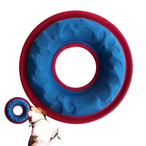 Yemyap Fliegendes Hundespielzeug, Puppy Interactive High Flying Disc, Fütterbares Haustier-Fang- und Apportierspielzeug für kleine, mittelgroße Hunde, schwimmt im Wasser und sicher auf den Zähnen von Yemyap