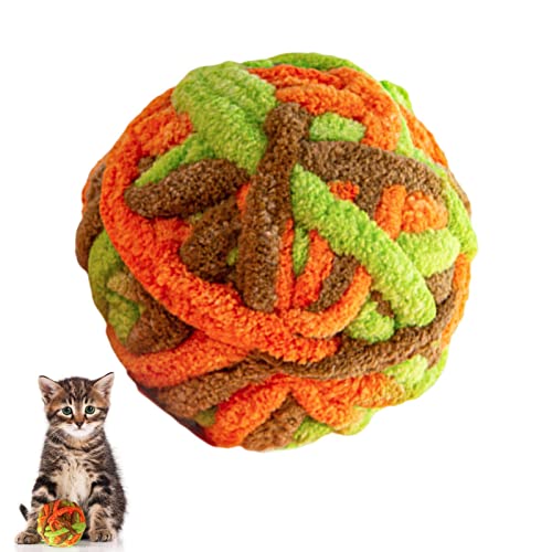 Yemyap Fuzzy-Katze-Bälle - Katzenspielzeug für Hauskatzen | Kätzchen-Ball-Spielzeug, um Ihre Katze gesund zu halten, unterhaltsames interaktives Spiel, Party-Dekoration, Chase Interactive Game von Yemyap