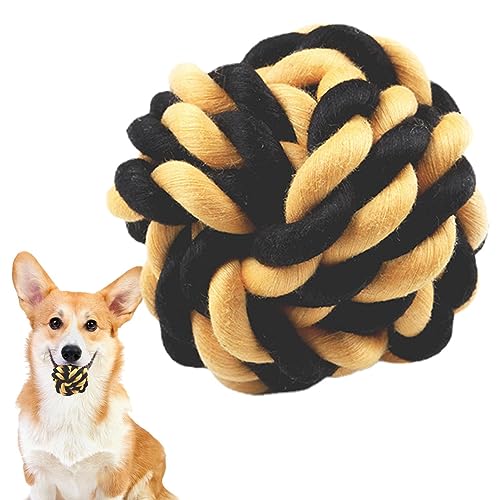 Yemyap Hundeseilspielzeug,Kauspielzeug für Hunde aus natürlicher Baumwolle | Seilspielzeug für kleine Hunde, unzerstörbares Seil aus natürlicher Baumwolle, Tauziehen-Hundezugseil, Hundekauspielzeug von Yemyap