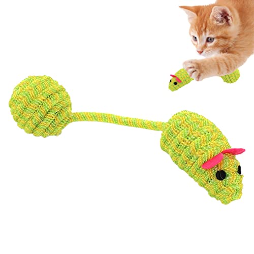 Yemyap Quietschendes Katzenspielzeug, Interaktives Kauspielzeug für Hunde, Langlebige Kaubälle für Hunde, Tierspielzeug für Hauskatzen und Kätzchen, zufällige Farbe von Yemyap