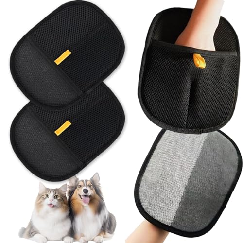 YenMzx Tierhaarentfernungshandschuhe, Fellpflege-Handschuhe, elektrostatischer Tierhaarentferner-Handschuh, für Hund, Katze, Kaninchen, Haustierpflege-Handschuhe zum Waschen, Enthaaren und Reinigen, 4 YenMzx Tierhaarentfernungshandschuhe, Fellpflege-Handschuhe, elektrostatischer Tierhaarentferner-Handschuh, für Hund, Katze, Kaninchen, Haustierpflege-Handschuhe zum Waschen, Enthaaren und Reinigen, 4 von YenMzx