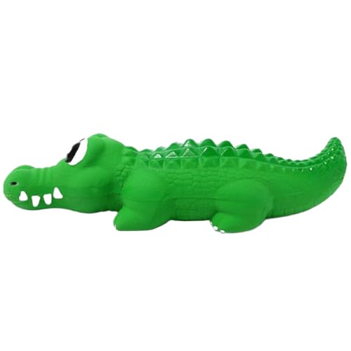 Alligator -Hund Spielzeug, bissfestes Latex -Hundekauenspielzeug mit Sound, 9x2,4x2.4 Haustier -Zahnen Wellness, keine Füllung Haustier Vorräte für Welpen spielen Kauen, Hundequietschende Spielsachen von Yeory