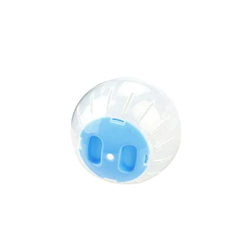 Yeory Hamster Käfig Hamsterkugel 3,94 Zoll Safer Plastik Hamster Rad transparent waschbarer Hamster Käfig Runde Hamsterspielzeug mit hohlem Loch Haustier Vorräte mit Deckel Blau von Yeory