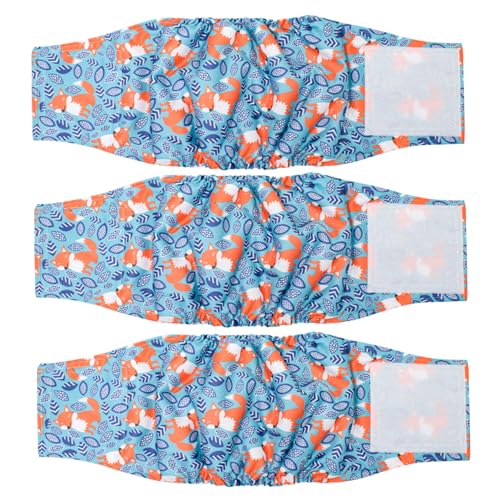 Männliche Hundetowen 3pcs Hund Windies Männlich, superabsorbierende Bauchbänder für Hunde, waschbare Hunde Windeln männlich leckeres Hunde Inkontinenz Wickel mit elastischer Kante von Yeory