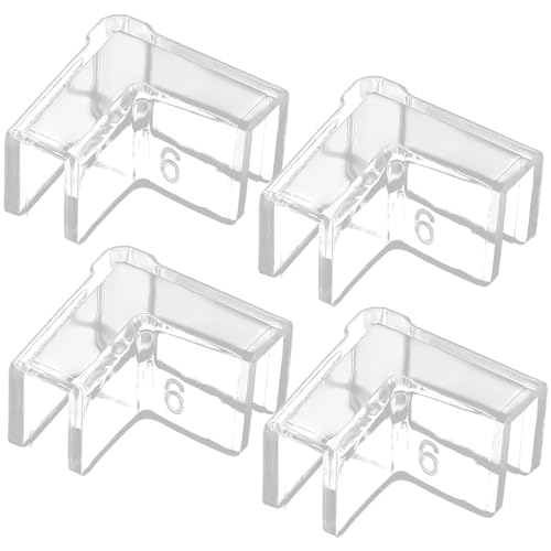 Yeory 4PCS -Eckschutz für Aquarium, PVC Clear Corner Eck Fish Tankanzug für 6 mm Dicke Fischtank, Aquarium von Yeory