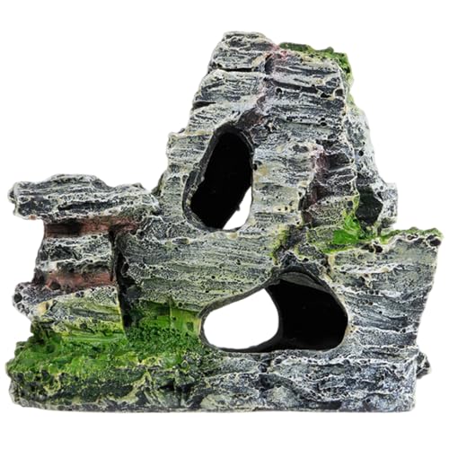 Yeory Aquariumhöhle, Reptilien-Felsen aus Kunstharz, Reptilien-Felsenhöhle, Simulations-Felsenhöhle, Versteck für Aquarium Yeory Aquariumhöhle, Reptilien-Felsen aus Kunstharz, Reptilien-Felsenhöhle, Simulations-Felsenhöhle, Versteck für Aquarium von Yeory