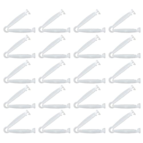 Yeory Einweg -Nabelschnur -Kabelklemme kleines Tiergeburtsgeburtsnabelschnabelklammern für Welpen 20pcs, Nabelschnurclips für Welpen von Yeory