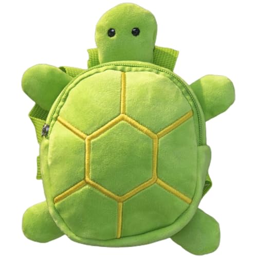 Yeory Hunde -Rucksack, niedliche Cartoon Turtle Hundekabelbaum -Rucksack mit verstellbarem Riemen Multifunktional Satteltasche für Wandertraining, Grün, Geschirr von Yeory