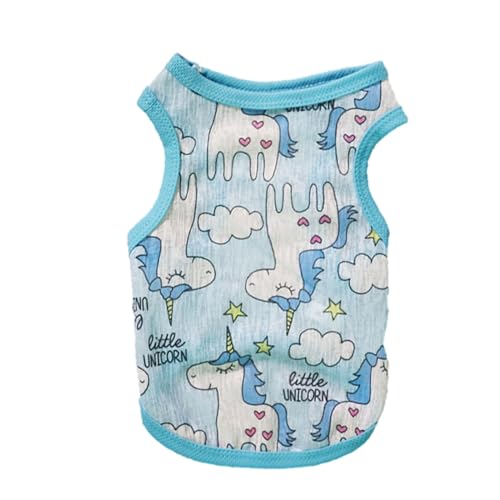 Pet Dogs Prevent Heatstroke hirt Leeveless Outdoor Jackets with Cartoon Printed von Yeselino