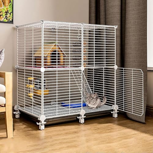 Katzengehege, Katzenkäfig für den Innenbereich, Frettchenkäfig, Chinchillakäfig, Kleintierkäfige, Katzenhaus, DIY-Laufstall für Haustiere, Haustierkäfige für den Innenbereich für Frettchen, Kätzchen, von YhOuuA