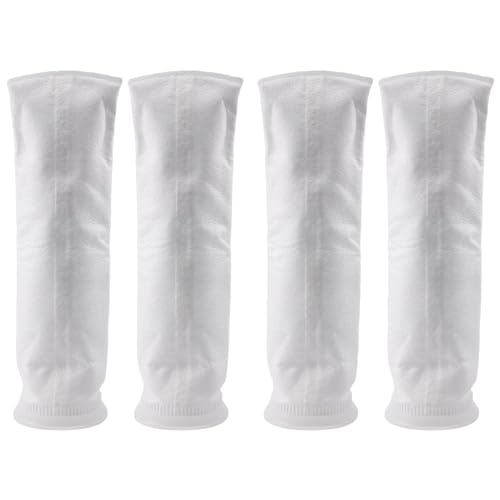 Yheonver 4 Packungen Filter Socken, 200 Mikrometer, für Aquarium/Salz Wasser Aquarium, Teich, für Sumpf/ÜBerlauf von Yheonver