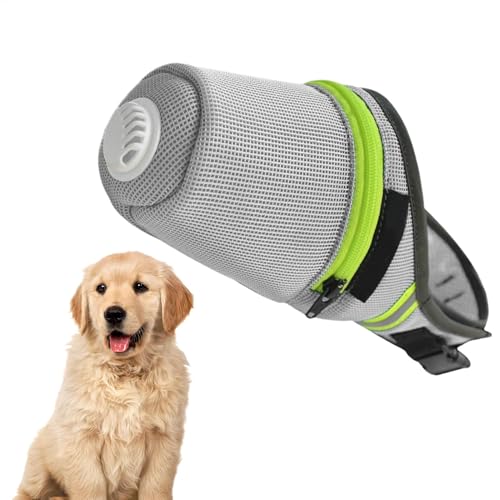 Yhsioaklo Atmungsaktive Hundelemens, verstellbare Hundelemensmündung - Pet Air Filter Mündung für Hund - Reißverschlussdesign -Mundabdeckung für Gehen, Zuhause, Park und von Yhsioaklo